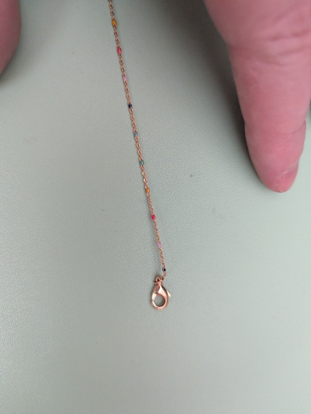 Anthropologie Delicate Bead Necklace - Rainbow - Picture 3 of 5
